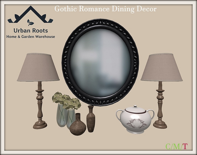 UR Gothic Romance Dining Decor Set