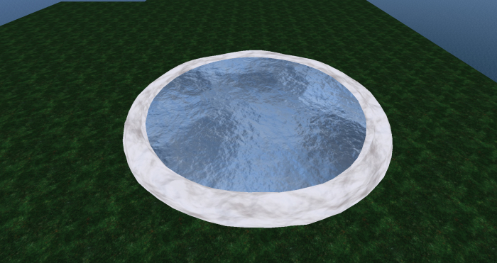 small ice pond