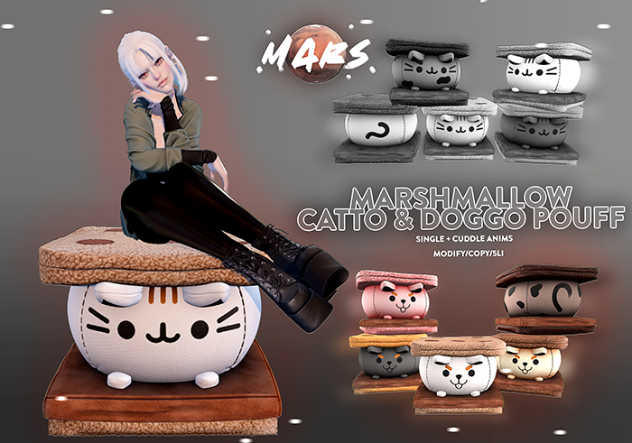 .Mars. - Marshmallow Doggo Pouff Pack
