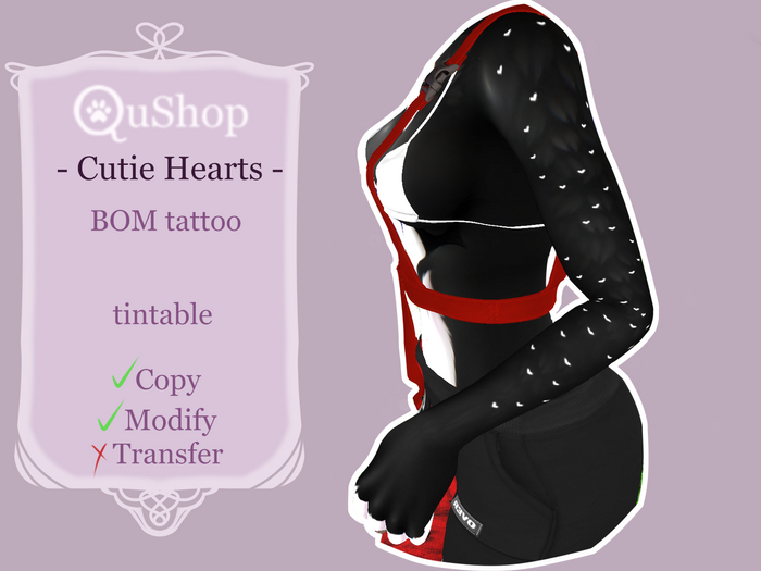 QuShop - BOM cutie hearts