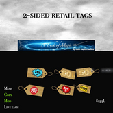 2 sided retail tags-Box 1 LI=each