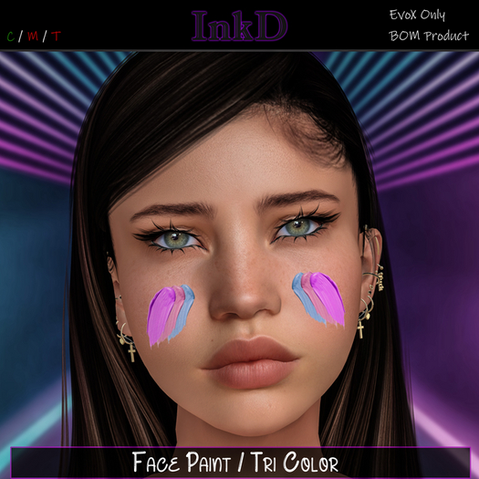 ::Ink'D:: Face Paint / Tri Color / EvoX BOM  