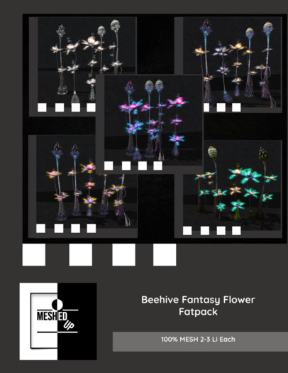 MeshedUp: Beehive Fantasy Flower Fatpack