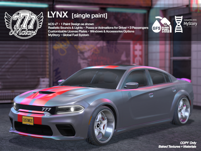 [777] LYNX - Red Stripes (Add)