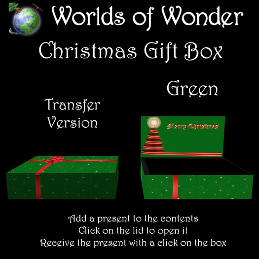 WoW Christmas Gift Box - Green
