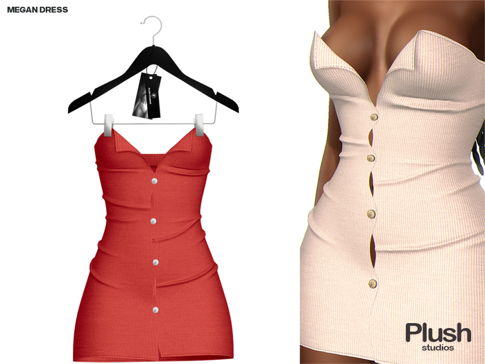 PlushStudios. Megan Dress - Red