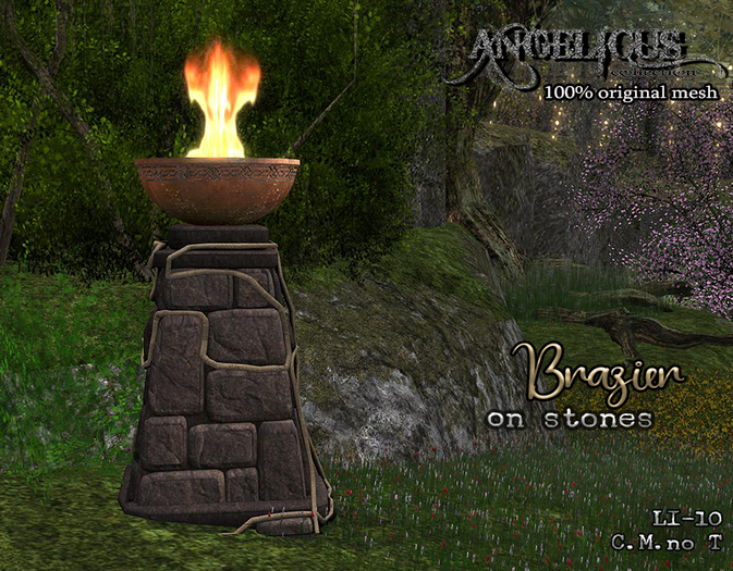 :ANGELICUS: Brazier on stones