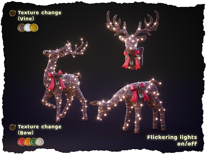 Cowbuild Light Up Deer Family