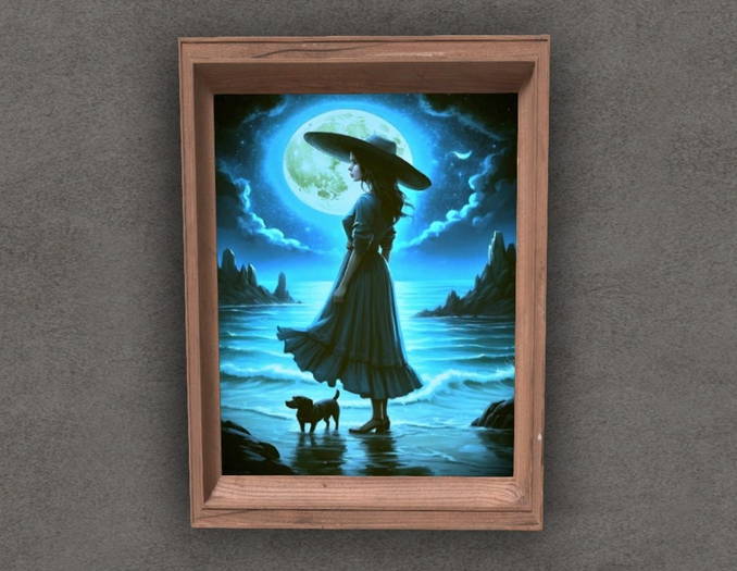 THE GIRL OF THE MOON 02 - MAINS ART