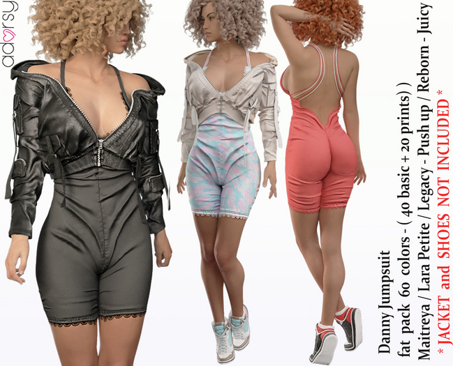 adorsy - Danny Jumpsuit Fatpack - Maitreya/Legacy-Nerido/Lara Petite/Reborn-Juicy