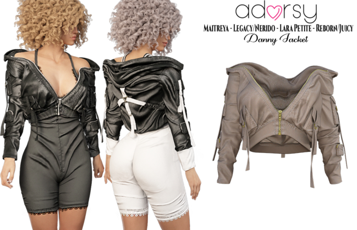 adorsy - Danny Jacket Brown - Maitreya/Legacy-Nerido/Lara Petite/Reborn-Juicy