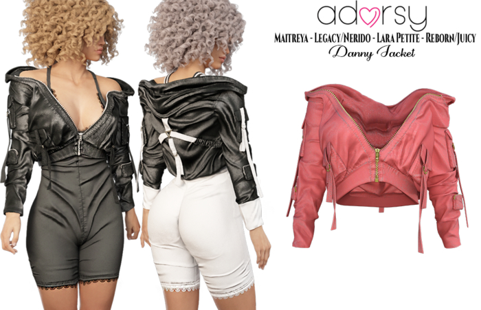 adorsy - Danny Jacket Coral - Maitreya/Legacy-Nerido/Lara Petite/Reborn-Juicy