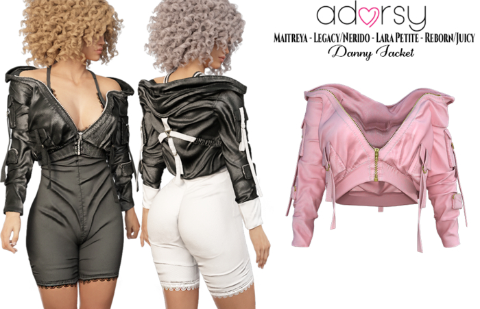adorsy - Danny Jacket Pink - Maitreya/Legacy-Nerido/Lara Petite/Reborn-Juicy
