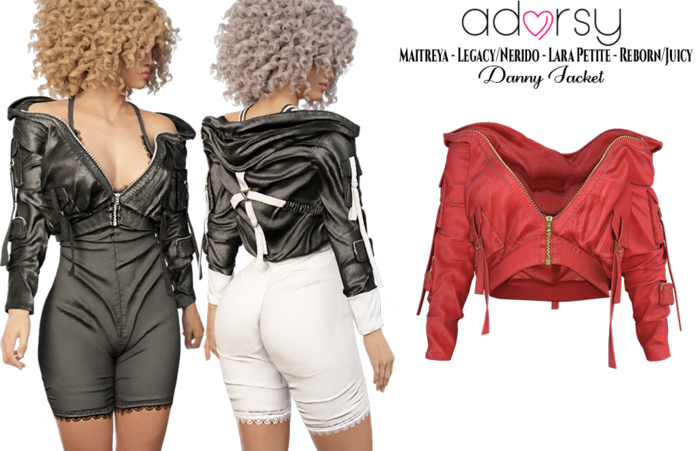 adorsy - Danny Jacket Red - Maitreya/Legacy-Nerido/Lara Petite/Reborn-Juicy