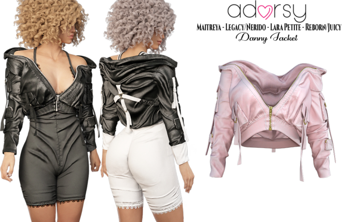 adorsy - Danny Jacket Soft Pink - Maitreya/Legacy-Nerido/Lara Petite/Reborn-Juicy
