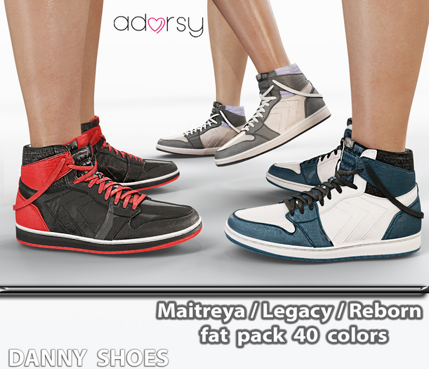 adorsy - Danny Shoes Fatpack - Maitreya/Legacy-Nerido/Lara Petite/Reborn-Juicy