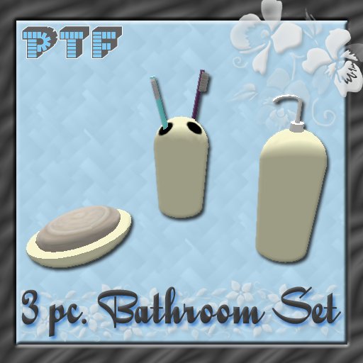 3 Piece Bathroom Set yellow