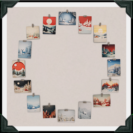 floorplan. card wreath / winterscapes [box]