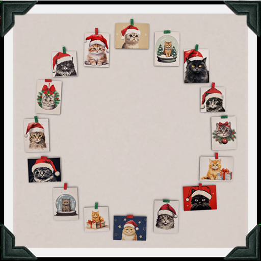 floorplan. card wreath / kittens [box]