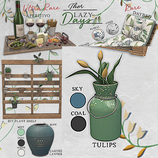 ..::THOR::.. Tulips Vase - Blue