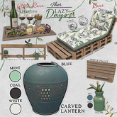 ..::THOR::.. Carved Lantern - Blue