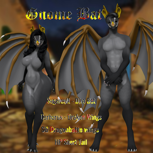 Pelaria - Gnome Fruit-Eating Bat .:Black:.