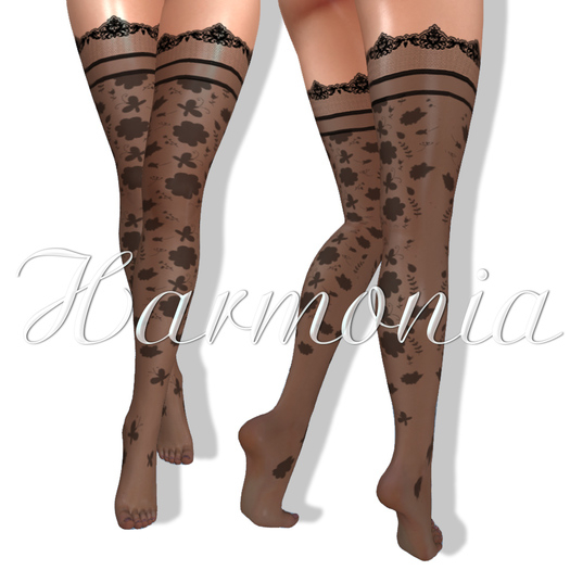 Flowers Black Stocking Applier Omega