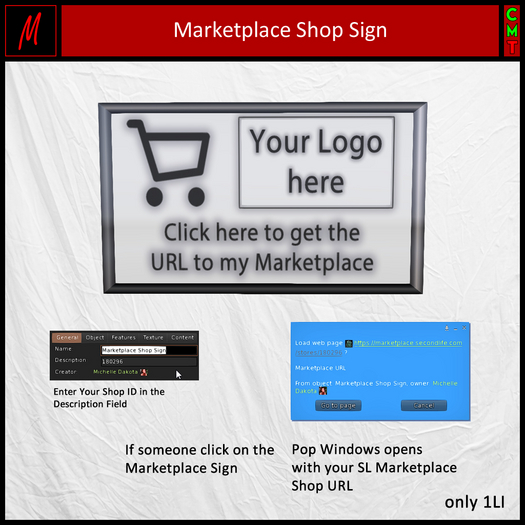 Marketplace Shop Sign