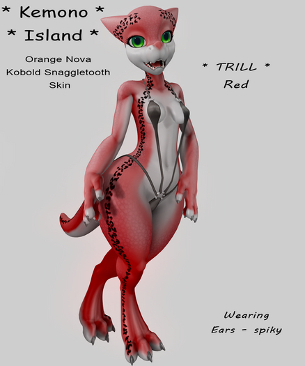 Kemono Island - Kobold Snaggletooth Trill Red v3