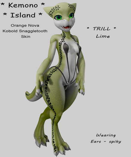 Kemono Island - Kobold Snaggletooth Trill Lime v3