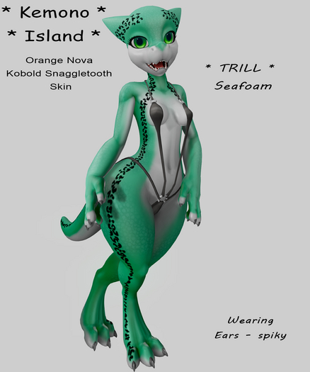 Kemono Island - Kobold Snaggletooth Trill Seafoam v3