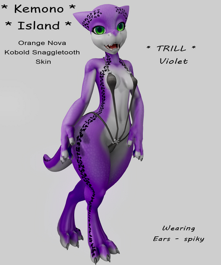 Kemono Island - Kobold Snaggletooth Trill Violet v3