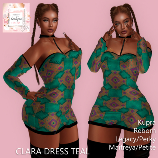 "n'Click style" CLARA DRESS TEAL