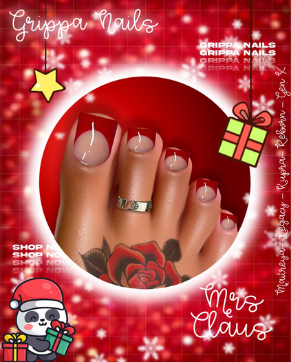 Grippa Pedi:: Mrs Claus Set