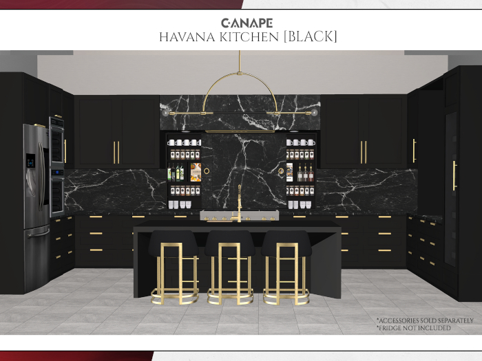 [Canape] Havana Kitchen BLACK