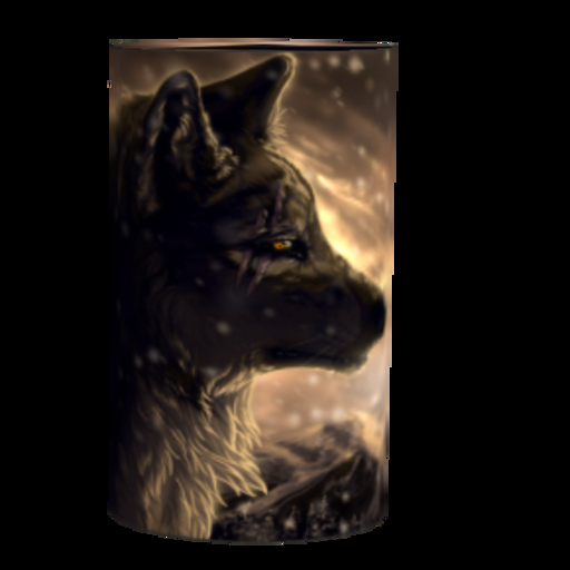 Wolf Rotaing Tip Jar