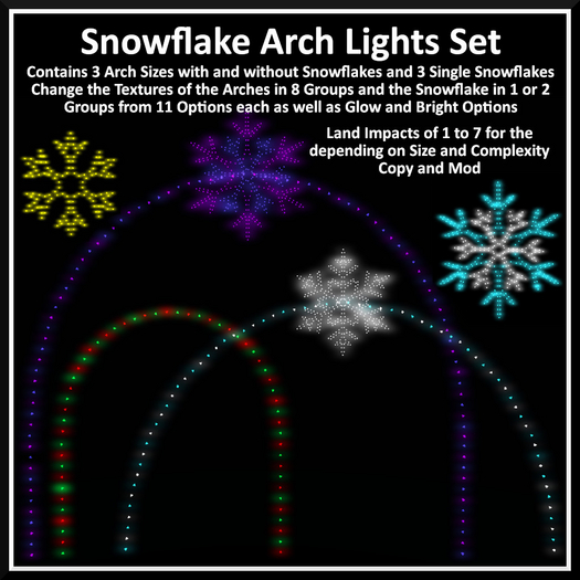 Ever Green - Snowflake Arch Lights Set