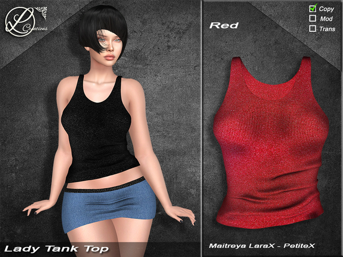 Lady Tank Top LaraX-PetiteX Red