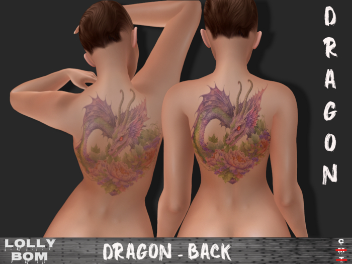 LOLLY's BOM things... [tattoo] DRAGON (Back)