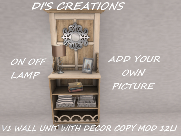V1 WALL UNIT WITH DECOR