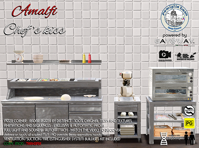 AMALFI - CHEF'S KISS - PIZZA CORNER FATPACK My Story