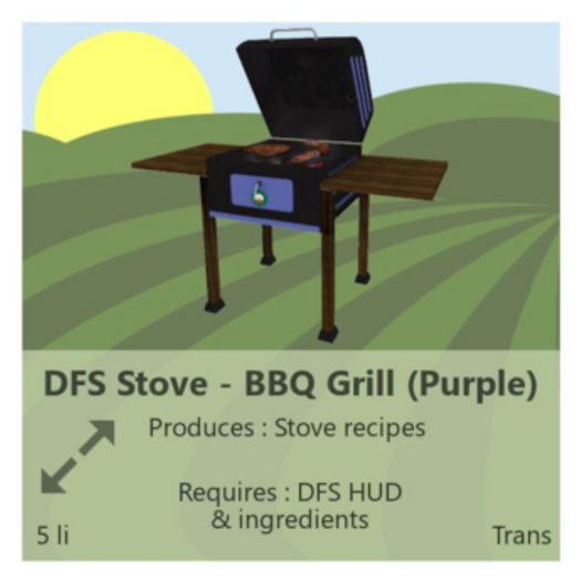 DFS Stove - BBQ Grill (Purple)