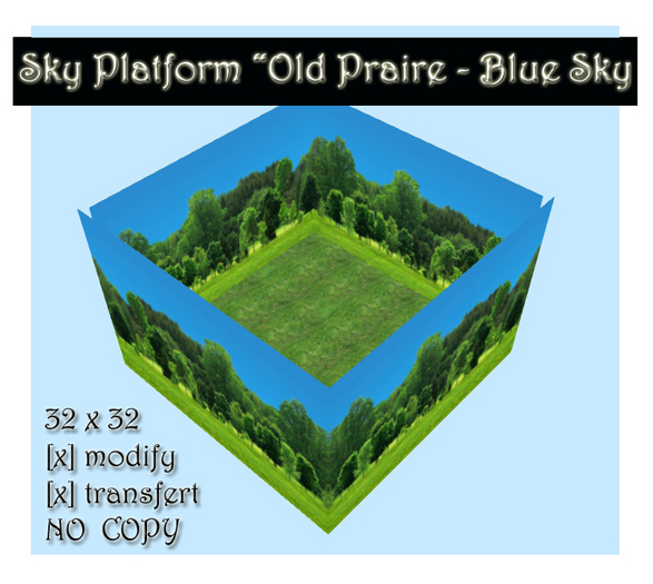 Sky platform "Old Praire - Blu Sky" 32x32 - Box