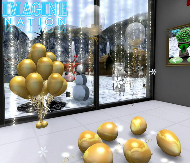 Imagine Gold Glam Balloon Set