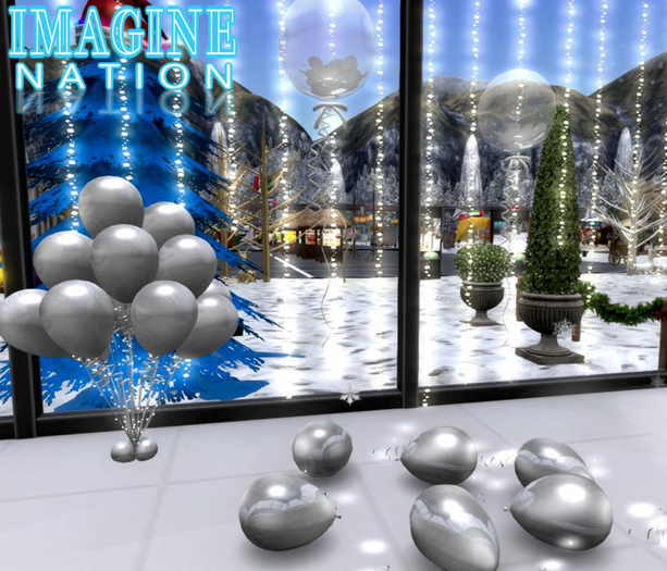 Imagine Silver Glam Balloon Set