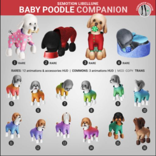 2. SEmotion Libellune Poodle Puppy Companion RARE