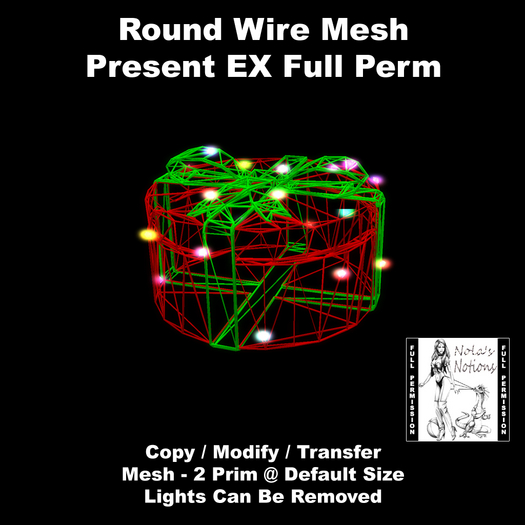 Round Wire Mesh Present EX Full Perm