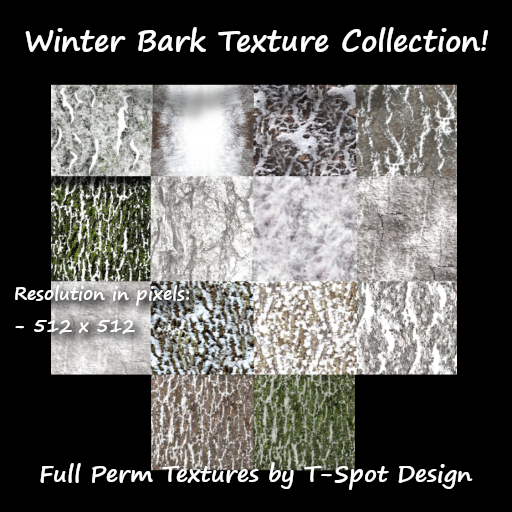 T-Spot Winter Bark Texture Collection - Full Perm