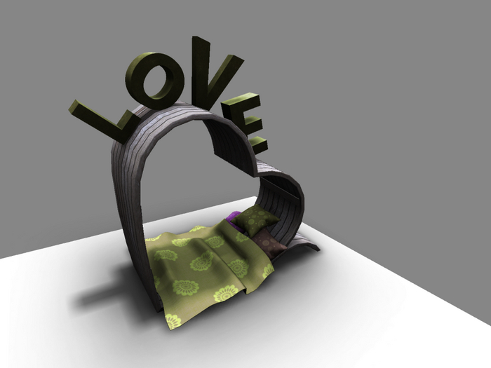 ~Bracing Chaos~ Green Garden Love Bed