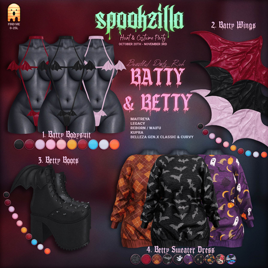 *B.D.R.* Batty & Betty x Spookzilla 2023 | | All Prizes Included 
